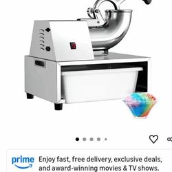VNN Commercial Shaved Ice Machine - Electric Snow Cone Machine, Suitable for Party Activities, Family Gatherings, Events...OPEN BOX -NEW CONDITION