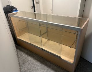 Glass display case