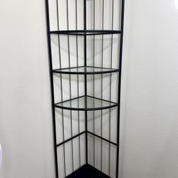 Corner shelf stand