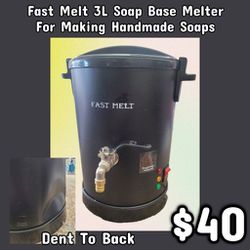 NEW Fast Melt 3L Soap Base Melter For Making Handmade Soaps w/Defect: Njft 