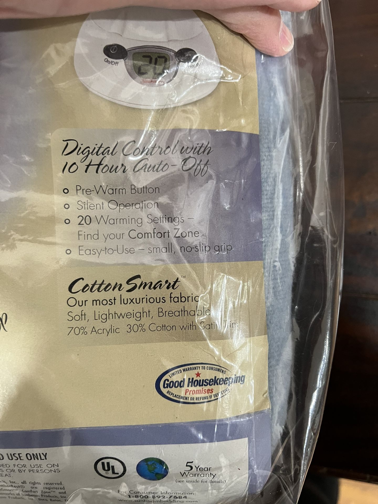 Sunbeam Luxury Electric Warming Blanket