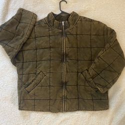 Free People Dolman Quilted Knit Jacket Size L