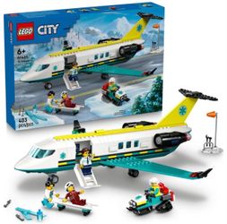 Lego city emergency air ambulance airplane