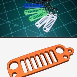 Jeep Grill Keychain 