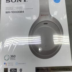 Sony Wh-1000xm4 Bluetooth Noise Cancelling Over The Head Headphones 