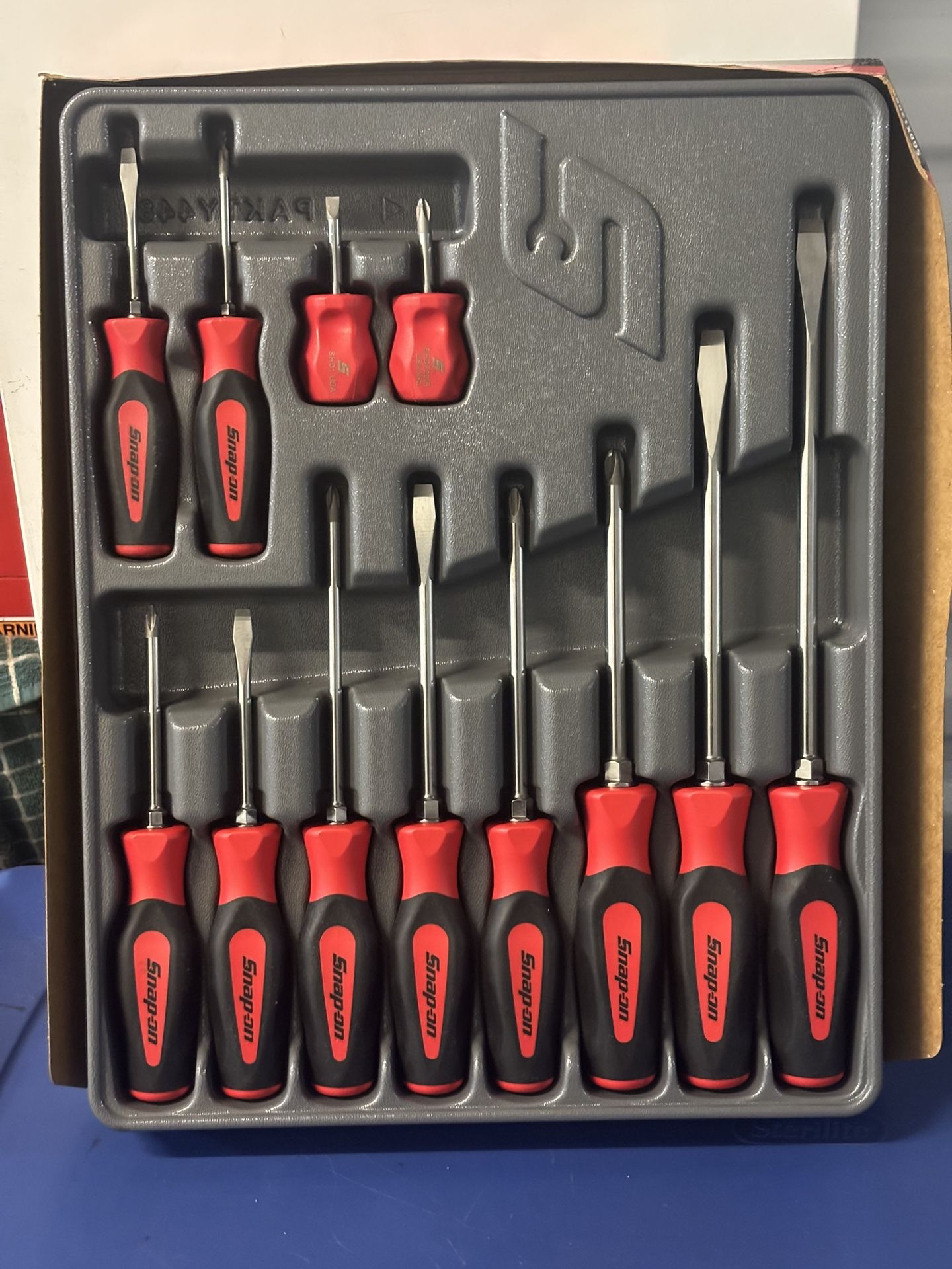 Snap-on Tools 12 pc Instinct® Soft Grip Combination Screwdriver Set (Red)