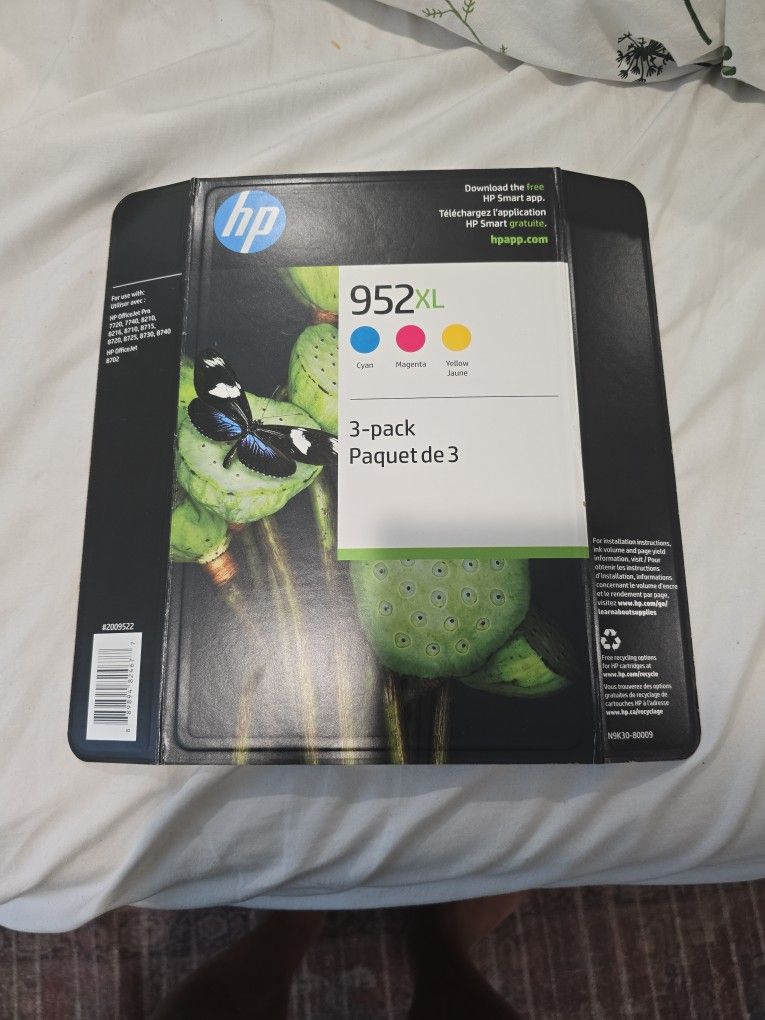 HP 952XL Printer Ink  3 Color Set