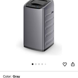 Comfee Portable Washing Machine, 0.9 cu.ft Compact Washer With LED Display, 5 Wash Cycles, 2 Built-in Rollers, Space Saving Full-Automatic Washer