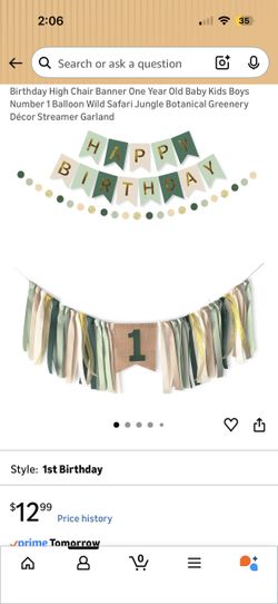 First birthday decor