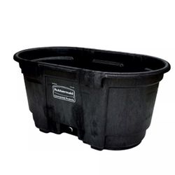 Rubbermaid Tank, 150Gallons, Structural Foam, Heavy Duty Container, for Livestock/Animal/Cattle Feed & Water, Outdoor Home, Ice Bath, Garden, Pond 