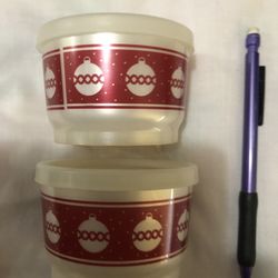 Two New Tupperware Lidded Mini Containers