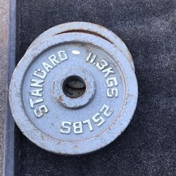 2-25lbs Olympic Style Weights