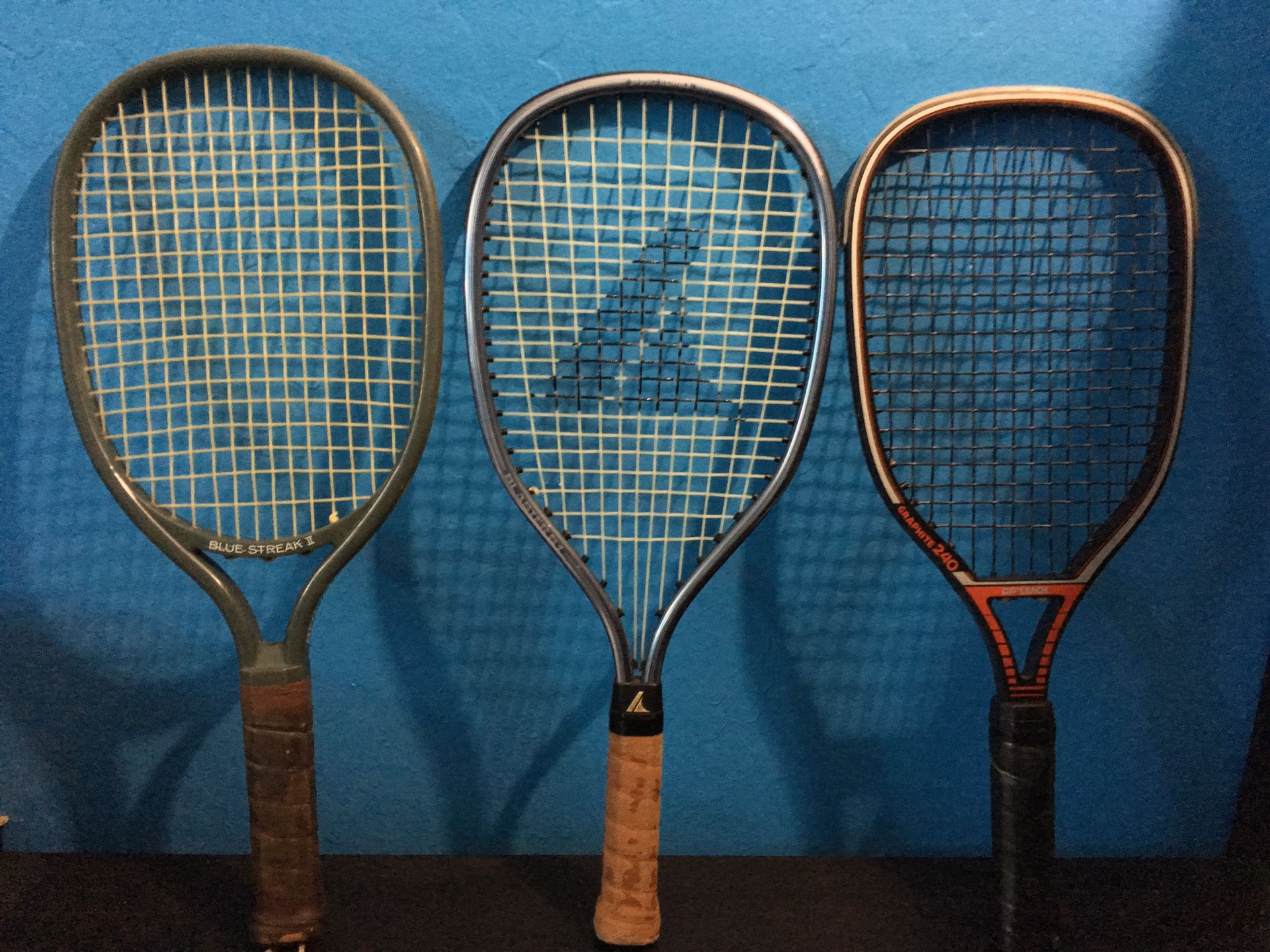 Set of 3 tennis rackets