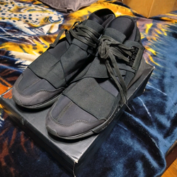Adidas Y-3 Qasa High Triple Black Sneakers US Size 10.5