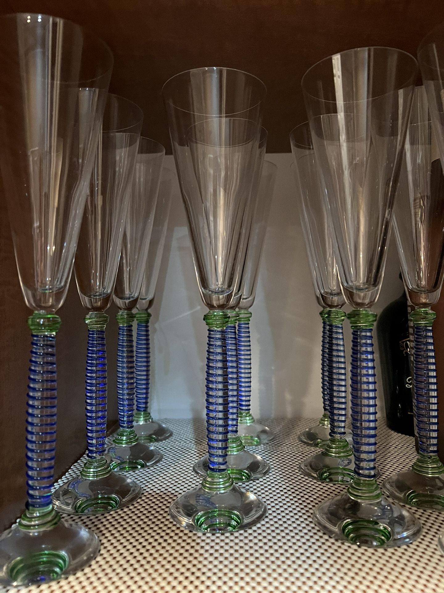 12 Salviati Champagne Glasses