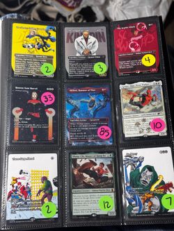 Marvel super heroes magic the gathering trading cards