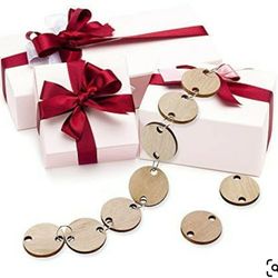 100 Round Wood Slices With Rings Diy Projects Wedding Class Party Christmas 