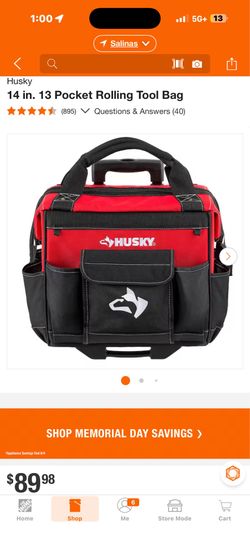 14 in. 13 Pocket Rolling Tool Bag