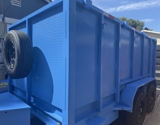 New 8x4x12 Scissor Lift Hydraulic Dump Trailer Fully Loaded 💎