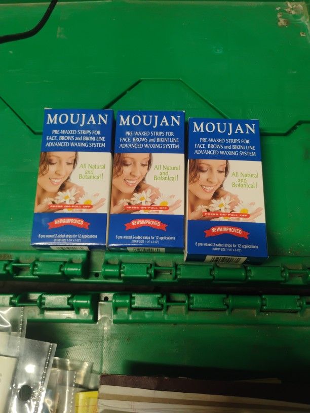 Moujan 3 Pk. Pre Waxed Strips For Face