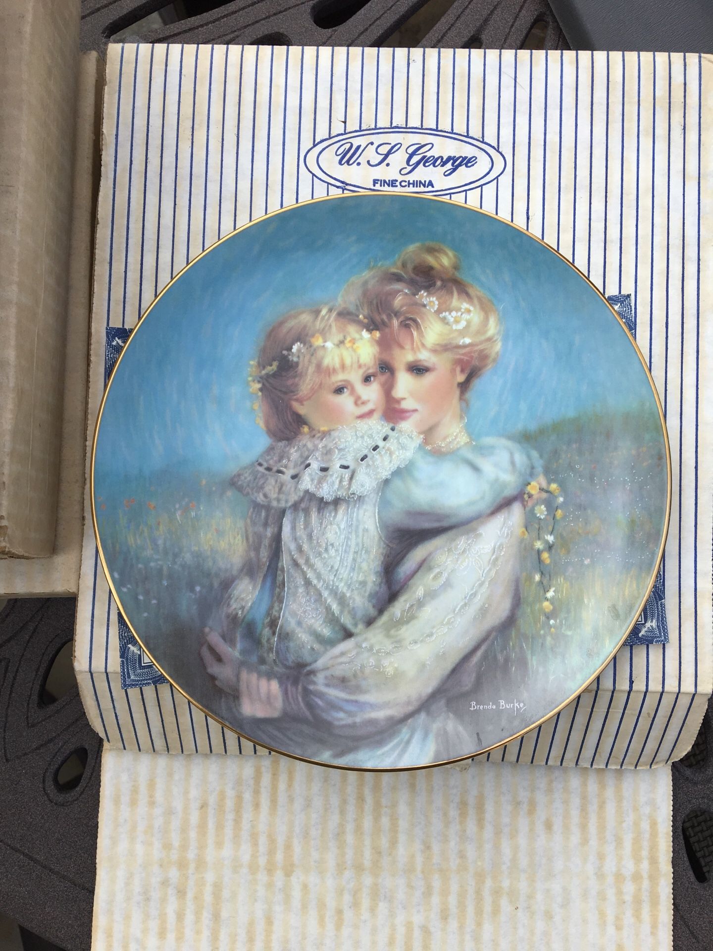 Fine china collectible plate by WS George