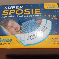 Brand NEW  Super Sposie Booster  Unisex Youth  Pads