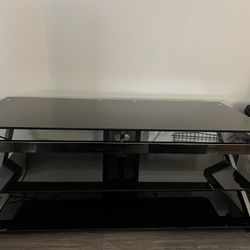 Tv Stand. Glass. Heavy  55” x 24”