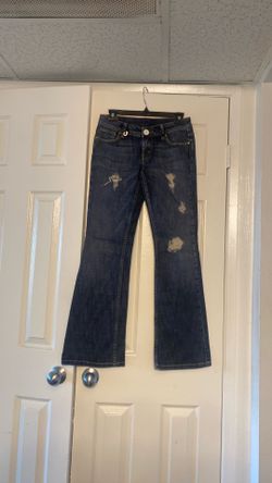 Panntalos de Lona azul para mujer