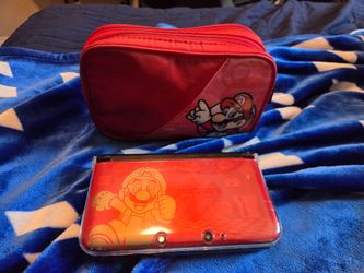 Nintendo 3ds XL mario bros 2 edition with case and charger