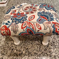 Vintage Newly Covered Footstool -$45