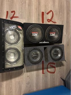 Subwoofers two 12 and one 10 ,