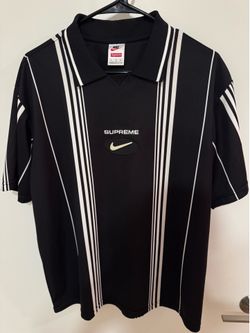 Supreme x Nike Jewel Stripe Soccer Jersey – Size L – Mint Condition 🔥