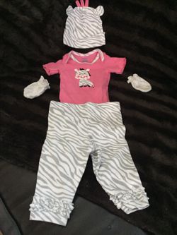 0-3 month 4 piece outfit