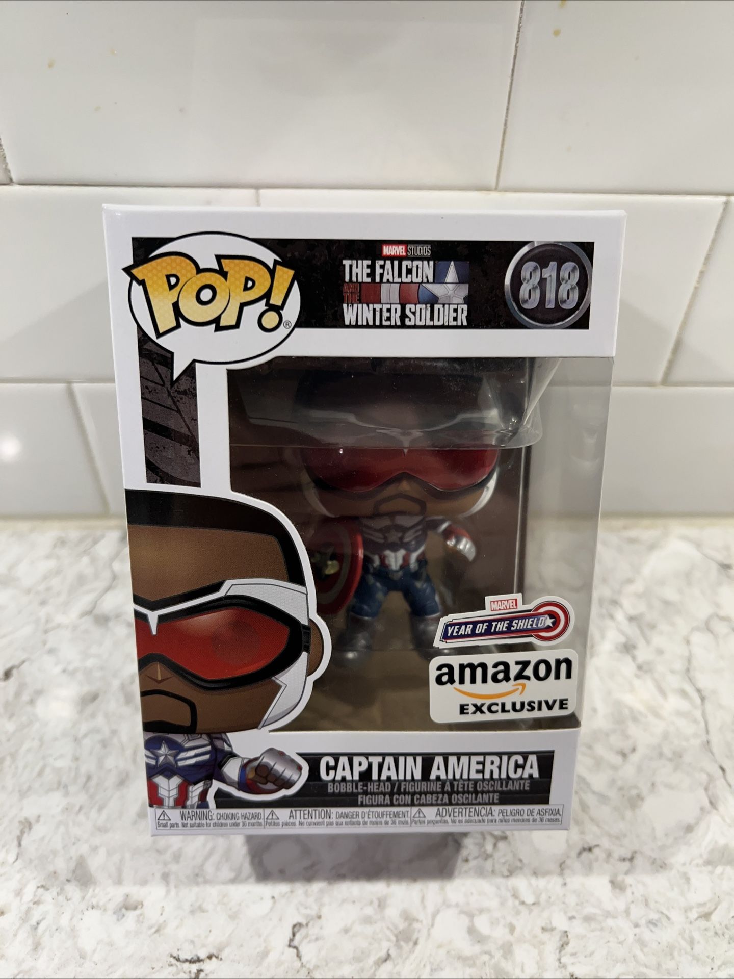 Funko Pop! Marvel: Year of the Shield - Captain America (Sam Wilson) with Shield