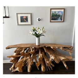 Beautiful Handmade Teak Root Console Table