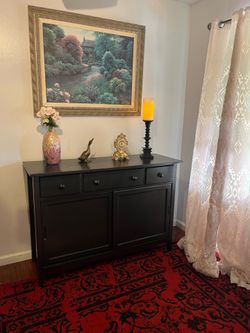 Gorgeous Butcher Block Table Top Buffet Stand