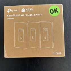 Kasa Wifi Light Switch - 3 Pack- Brand New