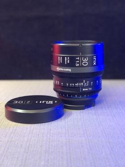 Irix 30mm T1.5 Cine lens Ultra HD 8K resolution ready and full-frame (EF or RF adapter included)