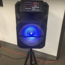 15 Inch Rechargeable Bluetooth Speaker/aux/fm/USB And SD Port/microphone For Karaoke/brand New!!