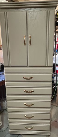 Oak Armoire and Dresser