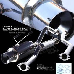 Honda Civic Option Racing Cat-Back Exhaust - 41-20136  Fits: 2001-2003 Honda Civic DX/LX