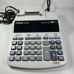 Canon P170-DH Desktop Printing Calculator w/ Calendar Clock, Large Keys, 120V