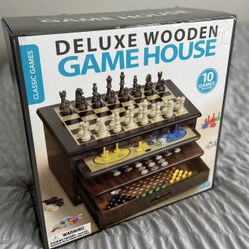 Deluxe Wooden Game House-Game Boards
