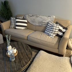 Tan Pottery Barn Couch