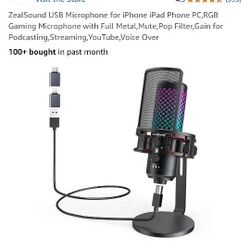 Desktop USB RGB Microphone