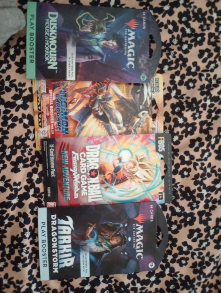 14 CARDS
MAGIC THE SATHERING
DUSKMOURN HOUSE OF HORROR
PLAY BOOSTER
F805
14 CARDS
MAGIC THE GATHER
DRAGONBALL CARD GAME
LIGIMON CARD GAME
SPE