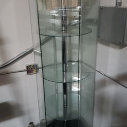 Hexagon Glass Display Cabinet