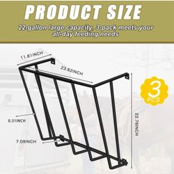 3pcs Wall hay Feeder 