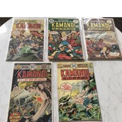 💎🔥VINTAGE 1975💎5 KAMANDI THE LAST BOY ON EARTH COMICS #27,28,30,34,36!🔥B&B!