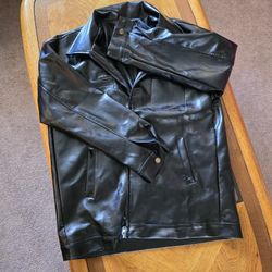 Pleather Mens Jacket